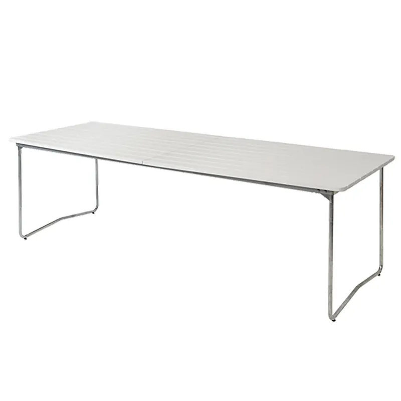 Beställ nu Matbord B31 230 Vitlackad ek / varmförzinkat stativ